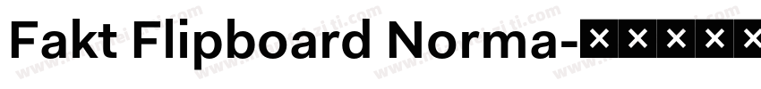 Fakt Flipboard Norma字体转换